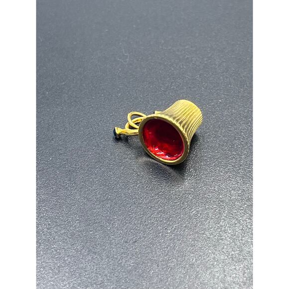 Joan Rivers Vintage Collectible Red Gold Enamel Mug Coffee Cup Jewelry Charm - Picture 5 of 9